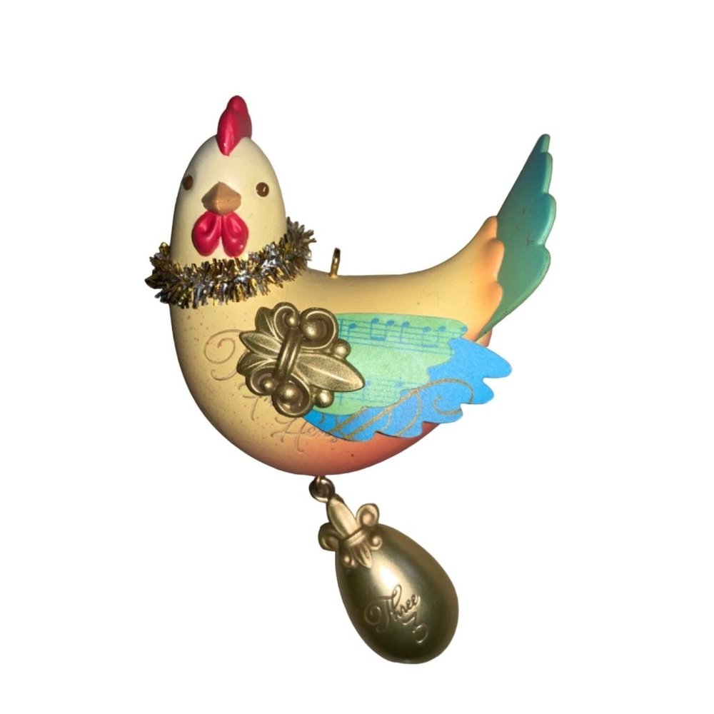 Three French Hens #3 in The Series 2013 Hallmark Ornament